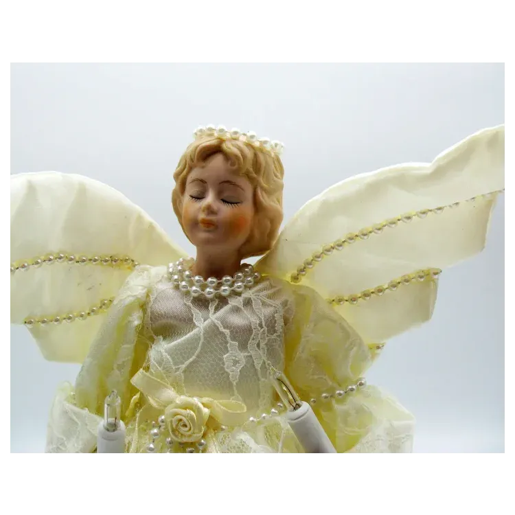 Vintage Large Angel Christmas Tree Topper 10 Lights 1970-80s Good . For  Sale at Ruby Lane