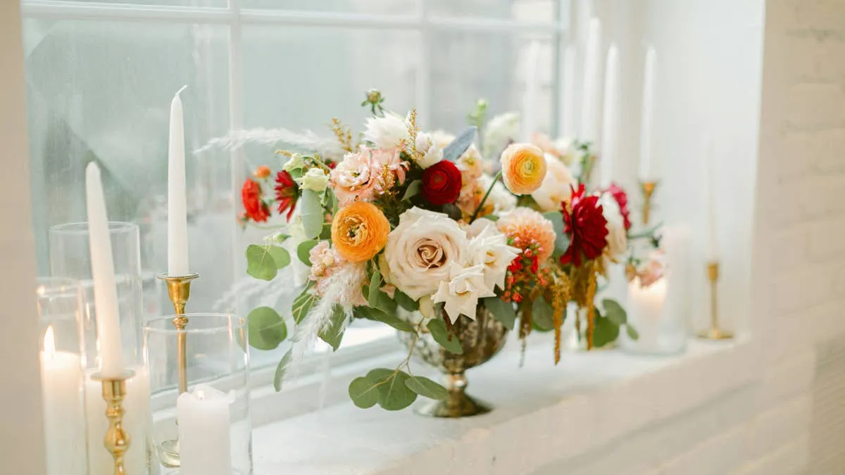 Watch Basic Candlesticks Transform Into Luxe Flower Arrangements - Dengarden