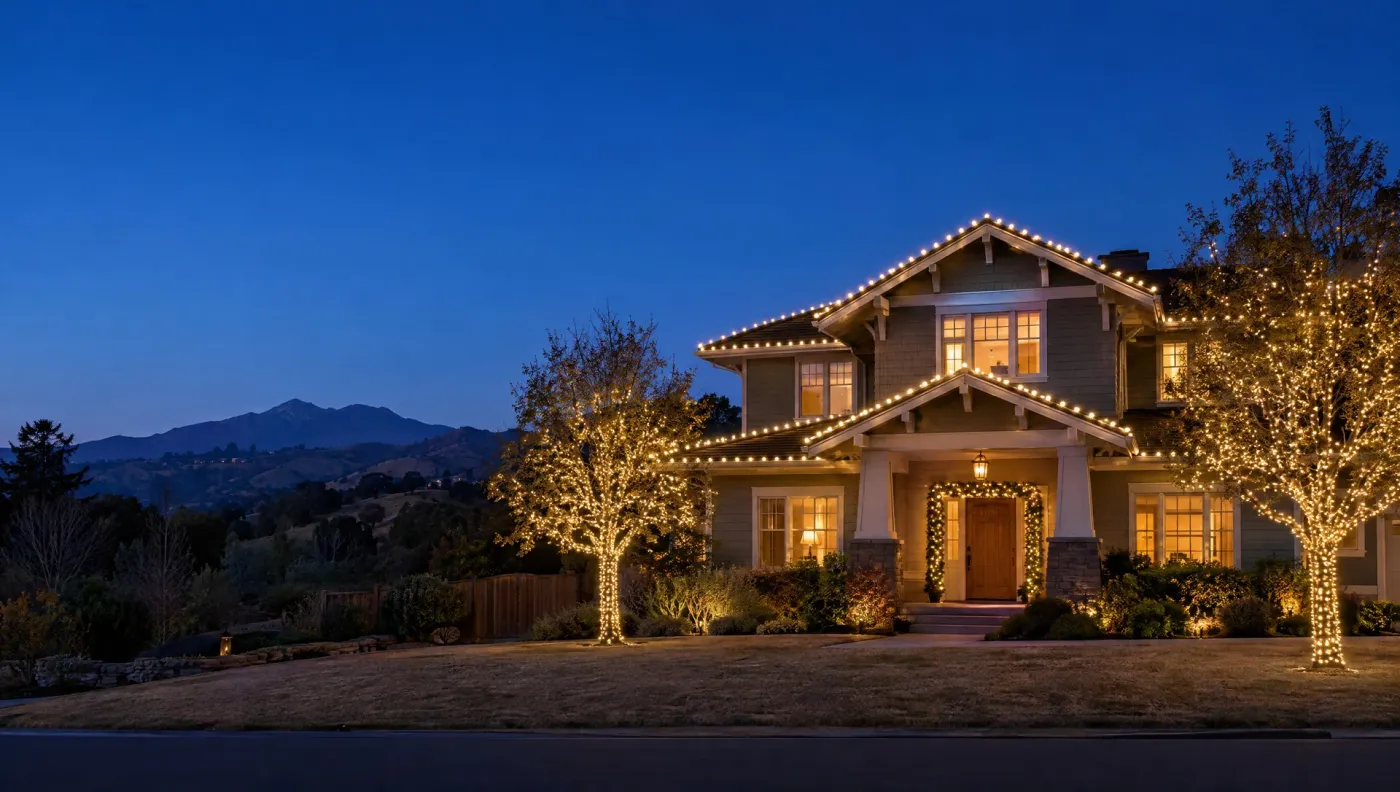 When to Book Christmas Light Installation (Bay Area)