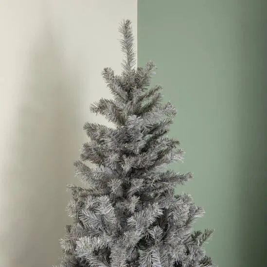 White Samuel Alexander 7ft (210cm) Colorado Grey Spruce Christmas Tree with  Wrapped Branches & 765 Tips | Debenhams