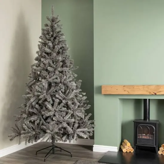White Samuel Alexander 7ft (210cm) Colorado Grey Spruce Christmas Tree with  Wrapped Branches & 765 Tips | Debenhams