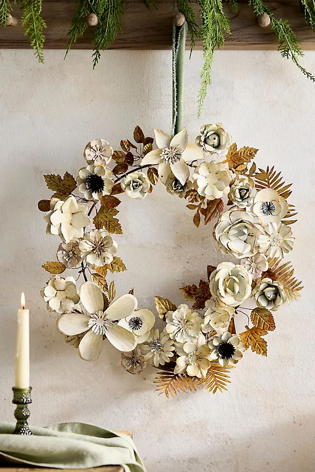 Winter Florals Iron Wreath | Terrain